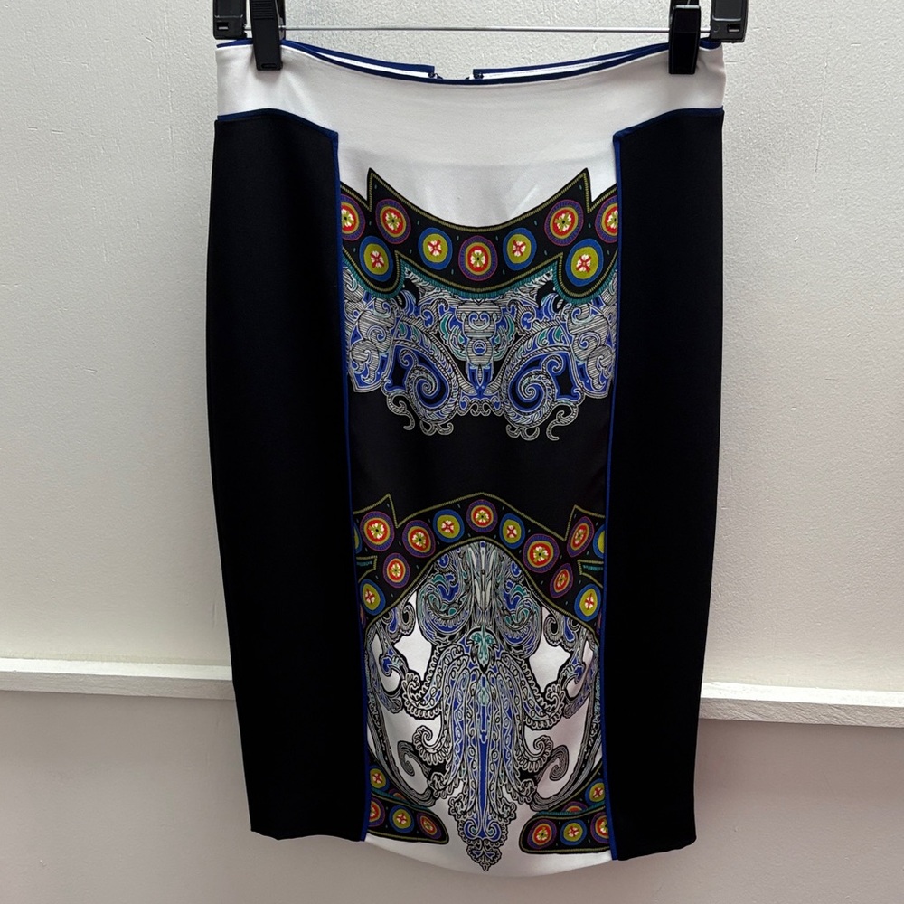 Etro Multicolor Patterned Pencil Skirt